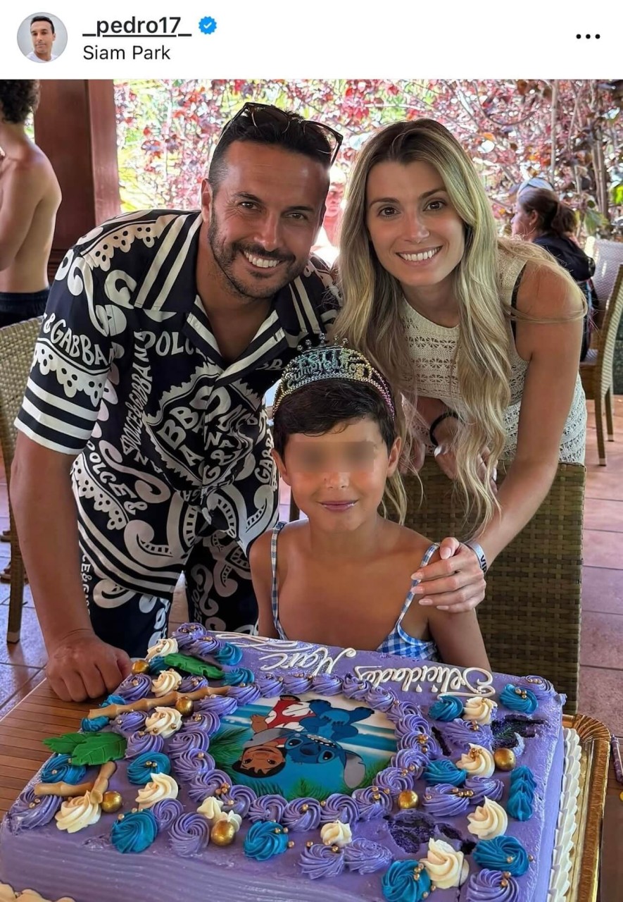 La foto di Pedro con il figlio Marc. Fonte: Instagram