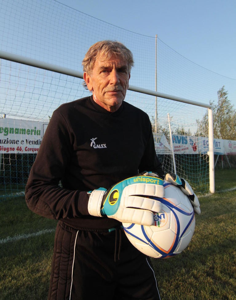 Lamberto Boranga, portiere a 83 anni