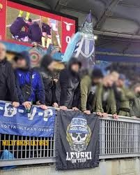 Ultras del Levski Sofia in Curva Nord