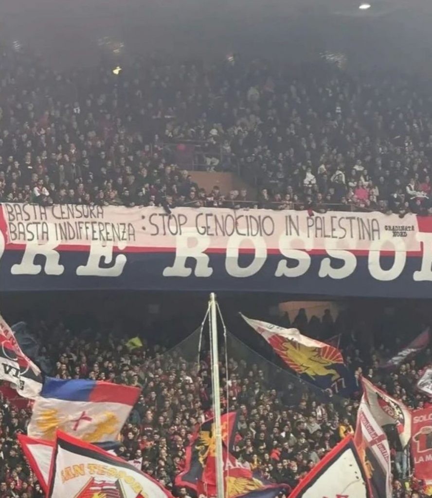 La presa di posizione anche della gradinata del Genoa
