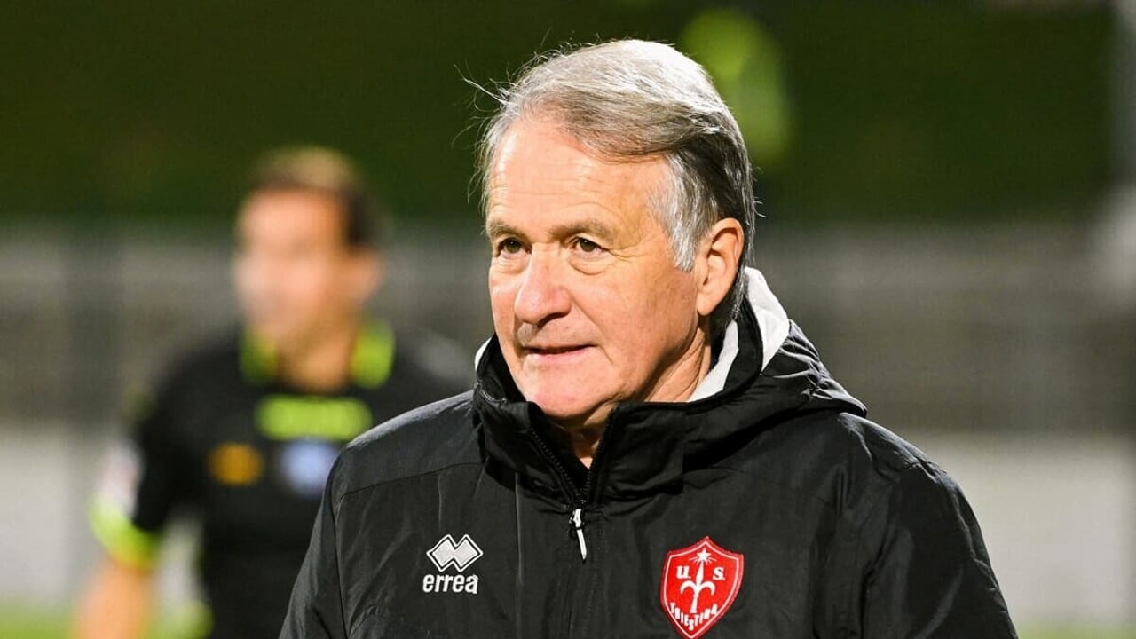 L'allenatore della Triestina, Attilio Tesser