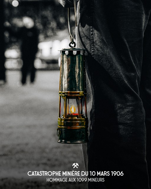 L'immagine pubblicata dal Lens per ricordare la tragedia di Courrières