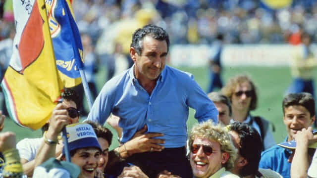 Osvaldo Bagnoli, campione d'Italia con l'Hellas Verona