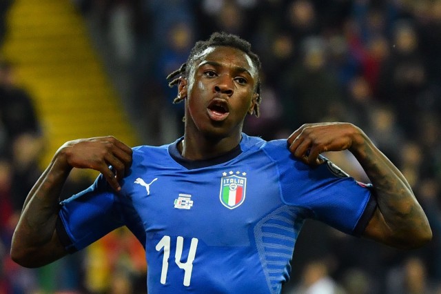 Kean con la maglia della nazionale. Fonte Foto: Fanpage