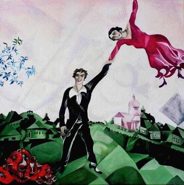 La passeggiata di Marc Chagall, ispirazione di Buffon